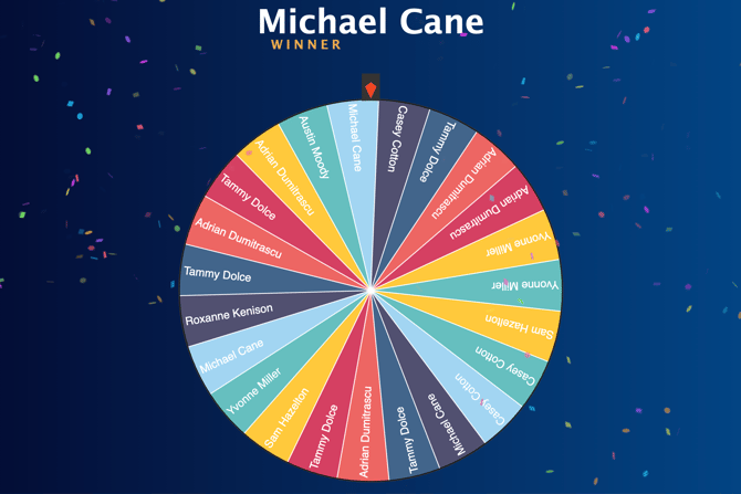 Raffle Wheel Screenshot