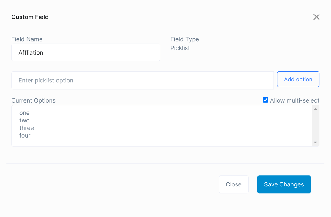 How to add custom fields