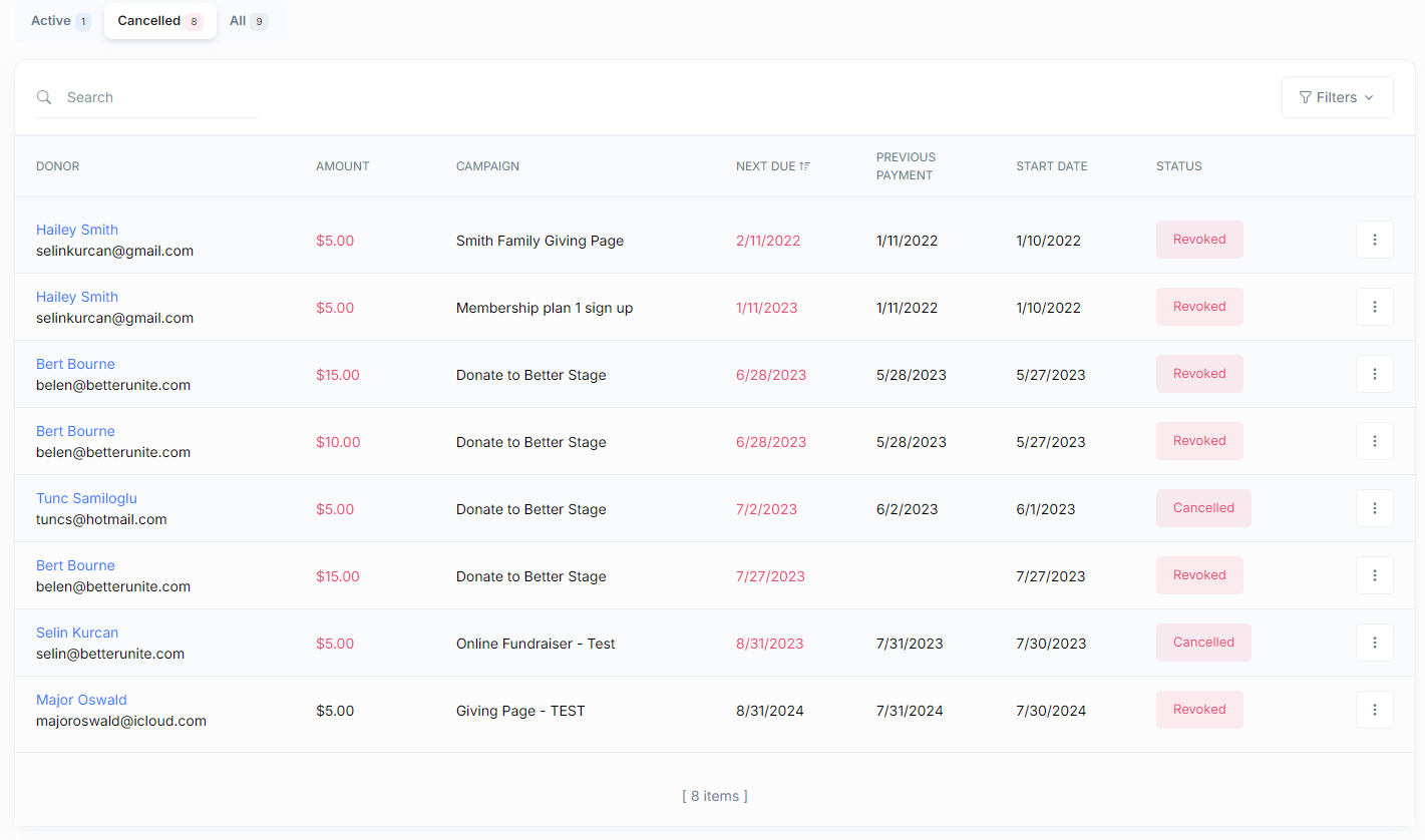 Recurring Payments
