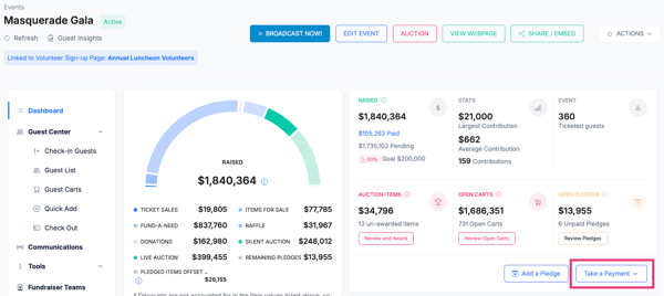 Event Dashboard