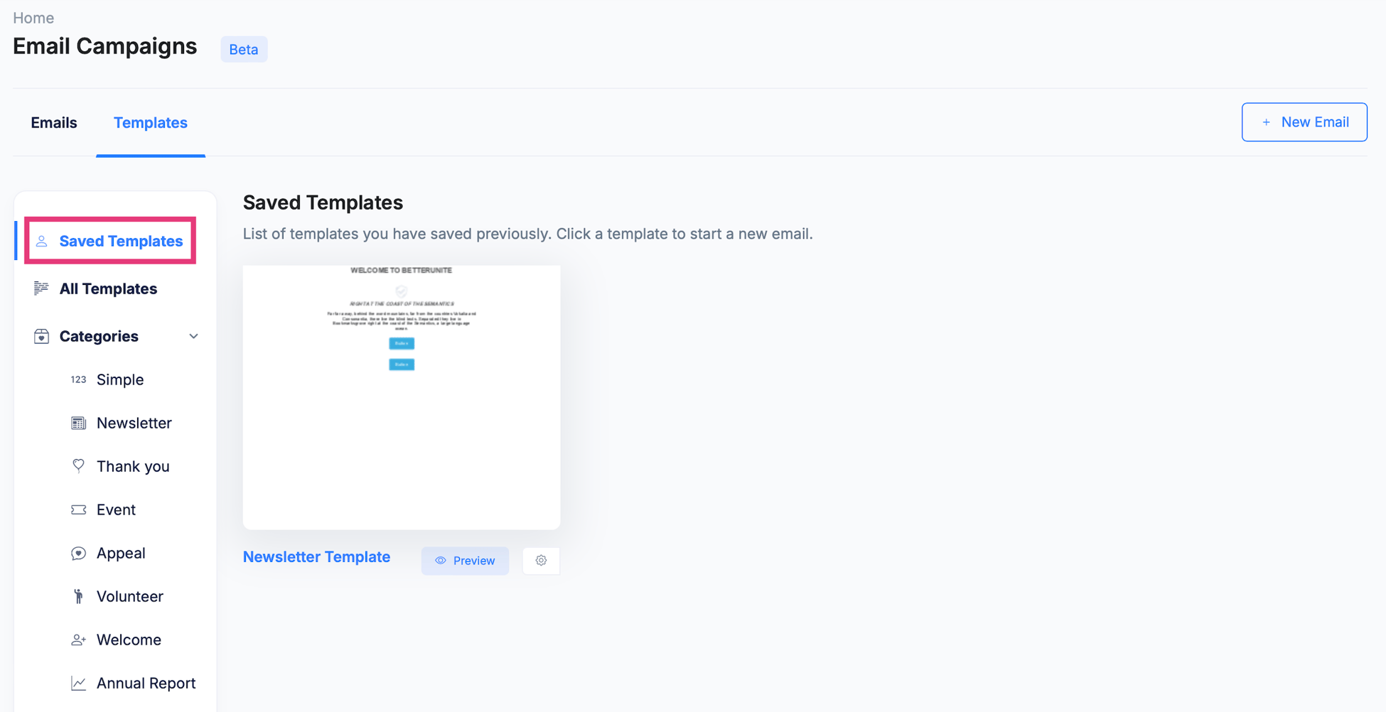 Save and Create Email Templates