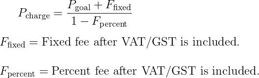 How are fees calculated?